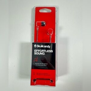 Skullcandy Jib red and black Wired Earbuds microphone, and remote